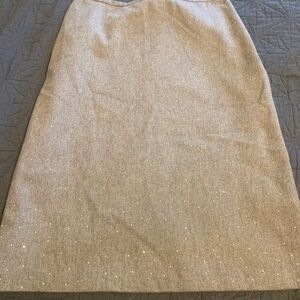 GAP Sparkling Gray Pencil Skirt
